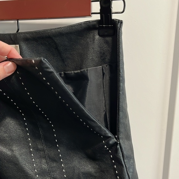 Altar’d State Black Faux Leather Mini Skirt Small EUC - Picture 8 of 9
